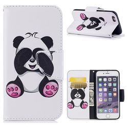 Lovely Panda Leather Wallet Case for iPhone 6s 6 6G(4.7 inch)