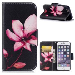 Lotus Flower Leather Wallet Case for iPhone 6s 6 6G(4.7 inch)