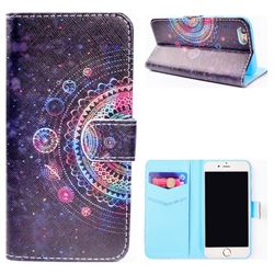 Universe Mandala Flower Stand Leather Wallet Case for iPhone 6s 6 6G(4.7 inch)