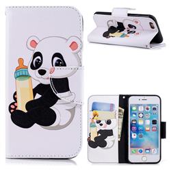 Baby Panda Leather Wallet Case for iPhone 6s 6 6G(4.7 inch)