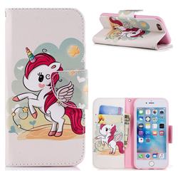 Cloud Star Unicorn Leather Wallet Case for iPhone 6s 6 6G(4.7 inch)