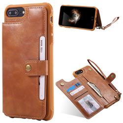 Retro Aristocratic Demeanor Anti-fall Leather Phone Back Cover for iPhone 6s 6 6G(4.7 inch) - Brown