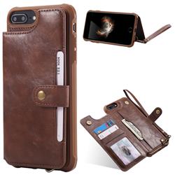 Retro Aristocratic Demeanor Anti-fall Leather Phone Back Cover for iPhone 6s 6 6G(4.7 inch) - Coffee