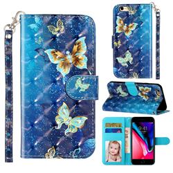 Rankine Butterfly 3D Leather Phone Holster Wallet Case for iPhone 6s 6 6G(4.7 inch)
