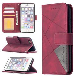 Binfen Color BF05 Prismatic Slim Wallet Flip Cover for iPhone 6s 6 6G(4.7 inch) - Red