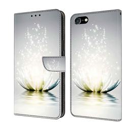 Flare lotus Crystal PU Leather Protective Wallet Case Cover for iPhone 6s 6 6G(4.7 inch)