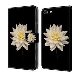 White Flower Crystal PU Leather Protective Wallet Case Cover for iPhone 6s 6 6G(4.7 inch)