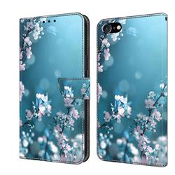 Plum Blossom Crystal PU Leather Protective Wallet Case Cover for iPhone 6s 6 6G(4.7 inch)