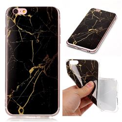 Black Gold Soft TPU Marble Pattern Case for iPhone 6s Plus / 6 Plus (5.5 inch)