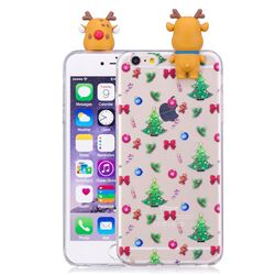 Christmas Bow Soft 3D Climbing Doll Soft Case for iPhone 6s Plus / 6 Plus 6P(5.5 inch)