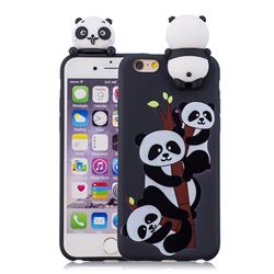Ascended Panda Soft 3D Climbing Doll Soft Case for iPhone 6s Plus / 6 Plus 6P(5.5 inch)