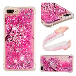 Pink Cherry Blossom Dynamic Liquid Glitter Sand Quicksand Star TPU Case for iPhone 6s Plus / 6 Plus 6P(5.5 inch)