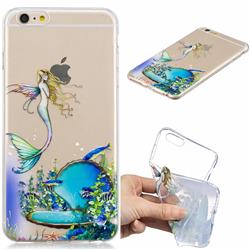 Mermaid Clear Varnish Soft Phone Back Cover for iPhone 6s Plus / 6 Plus 6P(5.5 inch)