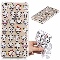 Mini Panda Clear Varnish Soft Phone Back Cover for iPhone 6s Plus / 6 Plus 6P(5.5 inch)