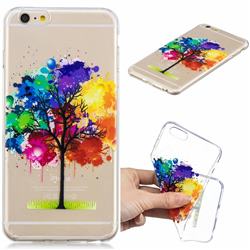 Oil Painting Tree Clear Varnish Soft Phone Back Cover for iPhone 6s Plus / 6 Plus 6P(5.5 inch)