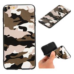 Camouflage Soft TPU Back Cover for iPhone 6s Plus / 6 Plus 6P(5.5 inch) - Black White