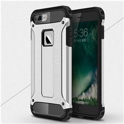 King Kong Armor Premium Shockproof Dual Layer Rugged Hard Cover for iPhone 6s Plus / 6 Plus 6P(5.5 inch) - Technology Silver