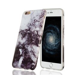 Smoke Ink Painting Marble Clear Bumper Glossy Rubber Silicone Phone Case for iPhone 6s Plus / 6 Plus 6P(5.5 inch)