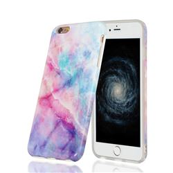Dream Green Marble Clear Bumper Glossy Rubber Silicone Phone Case for iPhone 6s Plus / 6 Plus 6P(5.5 inch)