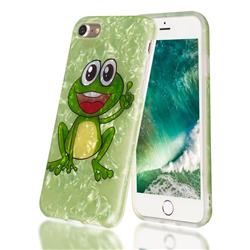 Smile Frog Shell Pattern Clear Bumper Glossy Rubber Silicone Phone Case for iPhone 6s Plus / 6 Plus 6P(5.5 inch)