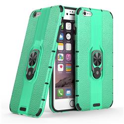 Alita Battle Angel Armor Metal Ring Grip Shockproof Dual Layer Rugged Hard Cover for iPhone 6s Plus / 6 Plus 6P(5.5 inch) - Green