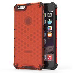Honeycomb TPU + PC Hybrid Armor Shockproof Case Cover for iPhone 6s Plus / 6 Plus 6P(5.5 inch) - Red