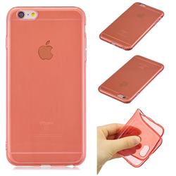 Transparent Jelly Mobile Phone Case for iPhone 6s Plus / 6 Plus 6P(5.5 inch) - Red