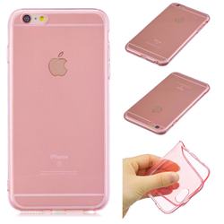 Transparent Jelly Mobile Phone Case for iPhone 6s Plus / 6 Plus 6P(5.5 inch) - Pink