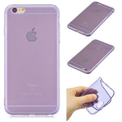 Transparent Jelly Mobile Phone Case for iPhone 6s Plus / 6 Plus 6P(5.5 inch) - Purple