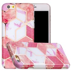 Cherry Glitter Painted Marble Electroplating Protective Case for iPhone 6s Plus / 6 Plus 6P(5.5 inch)