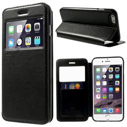 Roar Korea Noble View Leather Flip Cover for iPhone 6 Plus (5.5 inch) - Black