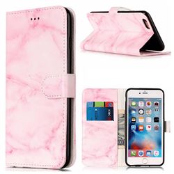 Pink Marble PU Leather Wallet Case for iPhone 6s Plus 6 Plus(5.5 inch)
