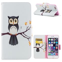 Owl on Tree Leather Wallet Case for iPhone 6s Plus / 6 Plus 6P(5.5 inch)