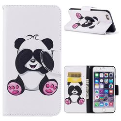 Lovely Panda Leather Wallet Case for iPhone 6s Plus / 6 Plus 6P(5.5 inch)