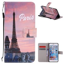 Paris Eiffel Tower PU Leather Wallet Case for iPhone 6s Plus / 6 Plus 6P(5.5 inch)