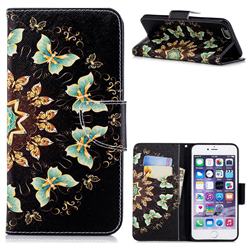 Circle Butterflies Leather Wallet Case for iPhone 6s Plus / 6 Plus 6P(5.5 inch)