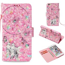 Flower Dreamcatcher 3D Painted Leather Wallet Case for iPhone 6s Plus / 6 Plus 6P(5.5 inch)