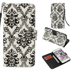 Crown Lace 3D Painted Leather Wallet Case for iPhone 6s Plus / 6 Plus 6P(5.5 inch)