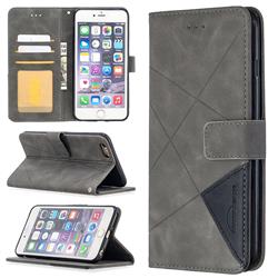 Binfen Color BF05 Prismatic Slim Wallet Flip Cover for iPhone 6s Plus / 6 Plus 6P(5.5 inch) - Gray