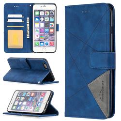 Binfen Color BF05 Prismatic Slim Wallet Flip Cover for iPhone 6s Plus / 6 Plus 6P(5.5 inch) - Blue