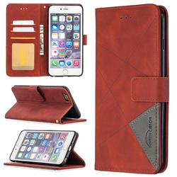 Binfen Color BF05 Prismatic Slim Wallet Flip Cover for iPhone 6s Plus / 6 Plus 6P(5.5 inch) - Brown