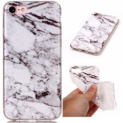 White Soft TPU Marble Pattern Case for iPhone 8 / 7 8G 7G (4.7 inch)