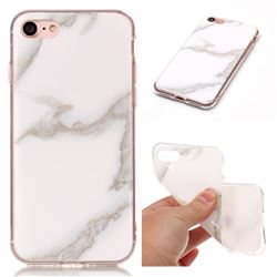Jade White Soft TPU Marble Pattern Case for iPhone 8 / 7 8G 7G (4.7 inch)