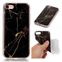 Black Gold Soft TPU Marble Pattern Case for iPhone 8 / 7 8G 7G (4.7 inch)