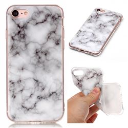 Smoke White Soft TPU Marble Pattern Case for iPhone 8 / 7 8G 7G (4.7 inch)