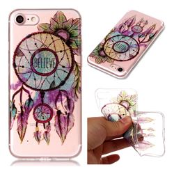 Flower Wind Chimes Super Clear Flash Powder Shiny Soft TPU Back Cover for iPhone 8 / 7 8G 7G(4.7 inch)
