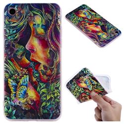 Butterfly Kiss 3D Relief Matte Soft TPU Back Cover for iPhone 8 / 7 (4.7 inch)