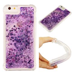 Dynamic Liquid Glitter Sand Quicksand Star TPU Case for iPhone 8 / 7 (4.7 inch) - Purple