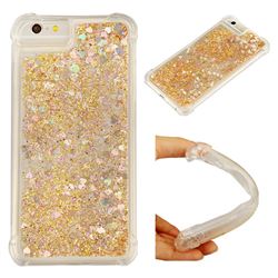 Dynamic Liquid Glitter Sand Quicksand Star TPU Case for iPhone 8 / 7 (4.7 inch) - Diamond Gold