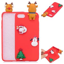 Red Elk Christmas Xmax Soft 3D Silicone Case for iPhone 8 / 7 (4.7 inch)